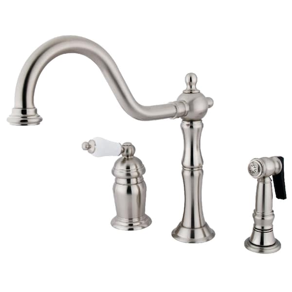KS1818PLBS Widespread Kitchen Faucet, Brushed Nickel